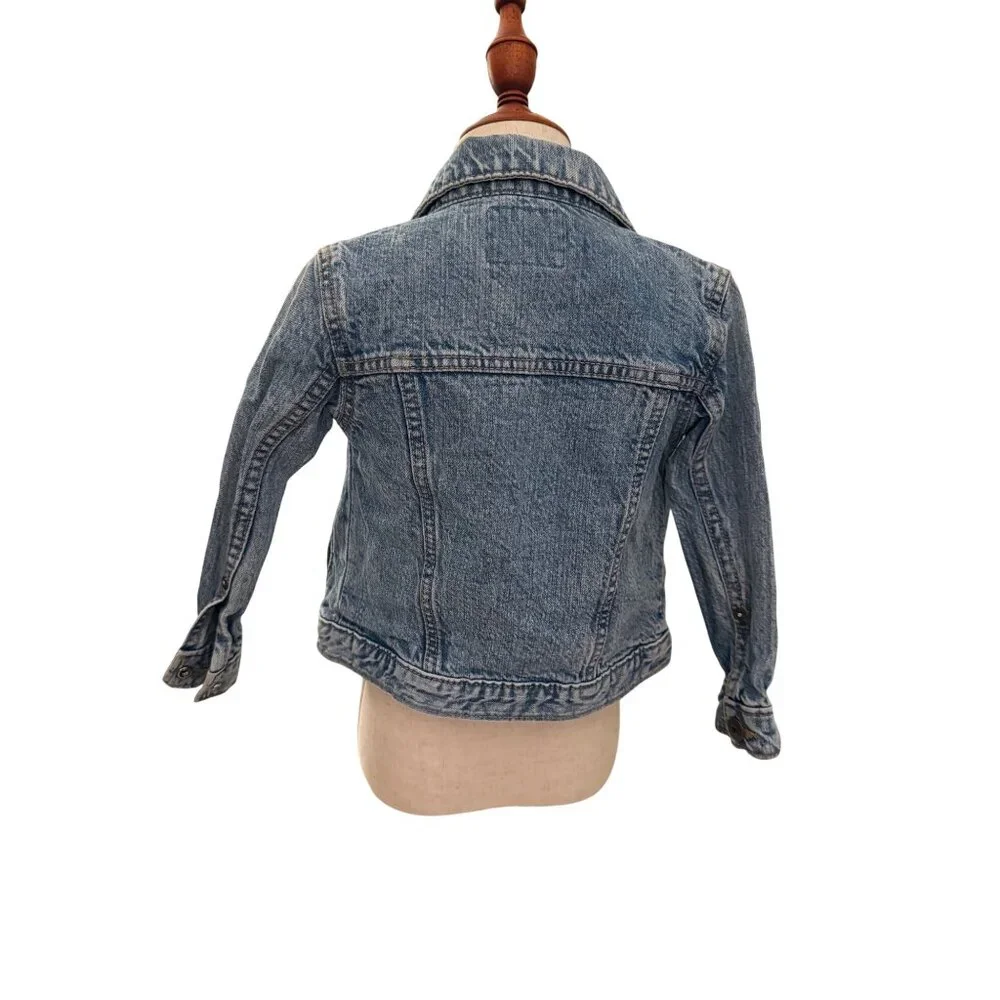 OshKosh B’gosh 2T‎ Toddler Denim Jacket Classic Blue Jean Coat Snap Front